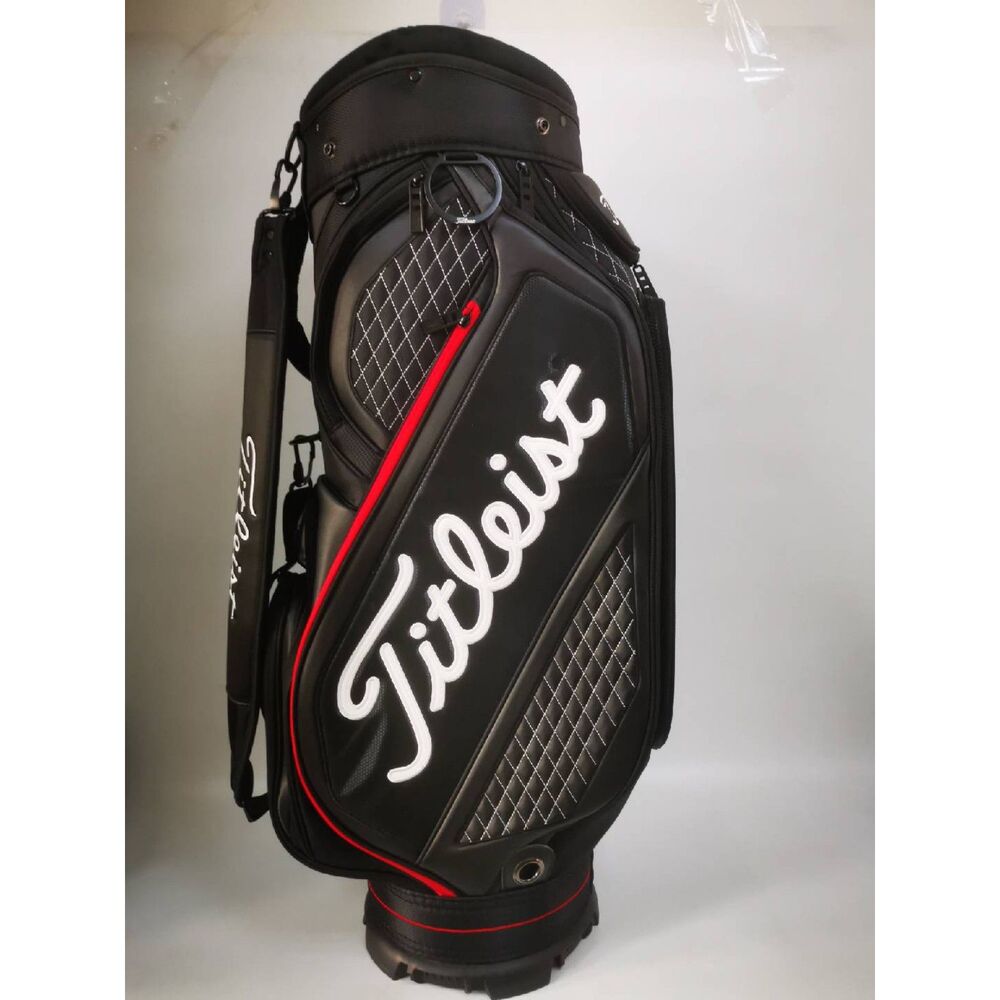 Titleist Golf Premium Stand Bag Lightweight Men Waterproof Black/Red